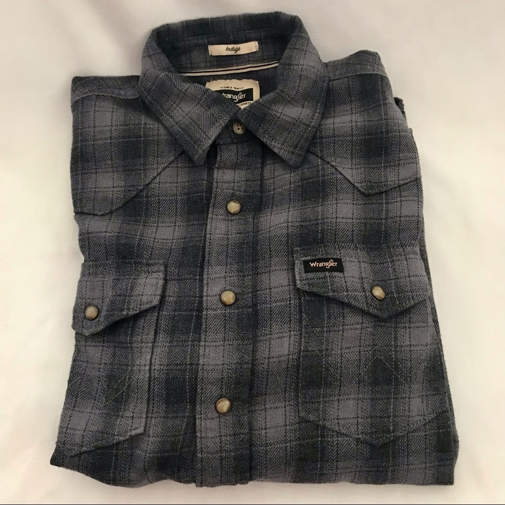 Wrangler Shirt~Snap Indigo / Host Pick - Picture 13 of 14